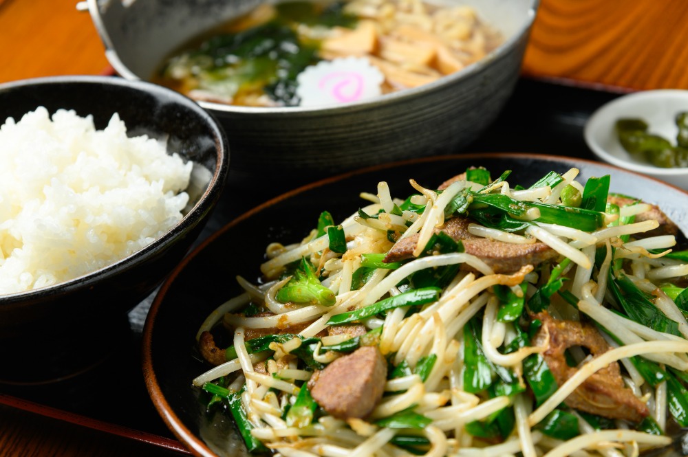 豚レバニラ炒め